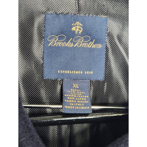 Brooks Brothers x Loro Piana Storm System Navy Mens 100% Wool Jacket Coat XL - Picture 5 of 7
